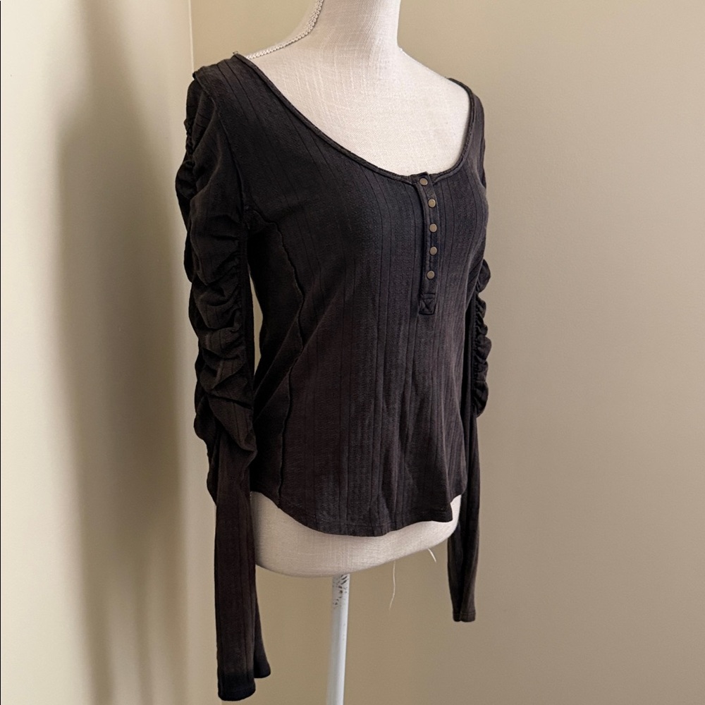 New Free People Hope Henley Top for Women Pure Cotton - Picture 4 of 14